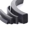 Black EPDM Rubber Foam Square Sealing Strip, 6x8 mm, 5 m view 1
