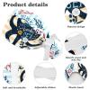 Octopus Adjustable Women's Work Cap with Bow Hair Tie, Bouffant Hat with Buttons, Multicolor 14, M/L view 4