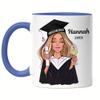 Kiddle-Design Bachelor’s, Master’s, Doctoral & High School Graduation 2026 Personalized Blue Mug with Name view 1