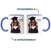 Kiddle-Design Bachelor’s, Master’s, Doctoral & High School Graduation 2026 Personalized Blue Mug with Name view 3