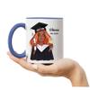 Kiddle-Design Bachelor’s, Master’s, Doctoral & High School Graduation 2026 Personalized Blue Mug with Name view 4