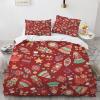 BIJOOT Soft Microfiber Christmas Duvet Cover Set, Santa, 240 x 260 cm view 1