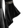 Women's Medieval Renaissance Maxi Dress with Trumpet Sleeves view 4