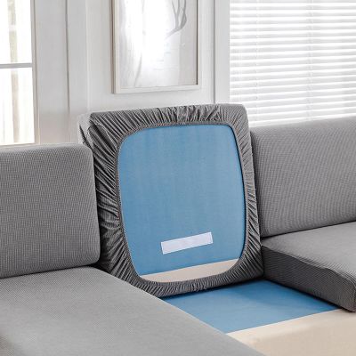 Waterproof Stretch Sofa Seat Cushion Cover, Gray, 2-Seater, 95–135 cm