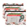 Pink Dahlias White Pumpkins 3-Ring Binder Pencil Pouches, 2-Pack view 2