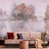 Feeby Luxury Photo Wallpaper – Foggy Sky and Plants, 350 x 245 cm view 3
