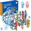 CELMAN Magnetic Building Blocks, 120 Pieces with Marble Run Accessories view 1