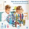 CELMAN Magnetic Building Blocks, 120 Pieces with Marble Run Accessories view 2