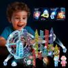 CELMAN Magnetic Building Blocks, 120 Pieces with Marble Run Accessories view 4