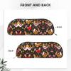UNIOND Cute Rooster and Chicken Printed Leather Pencil Case, Silver view 3