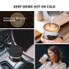 OHWODA White Papillon Printed Insulated Coffee Mug with Lid, 500 ml view 4