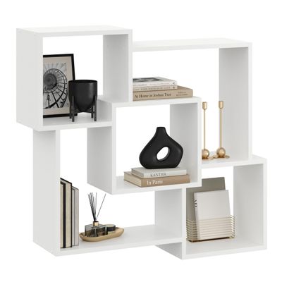 KUBUTKU Wall Shelf 91 x 98 x 18 cm, White