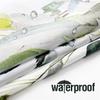 Shower Curtain with 12 Hooks, Pink Tropical Leaf, 180 x 180 cm view 3
