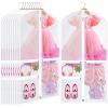 Windyun Garment Bags for Children's Dance Costumes, 40 in, with 3 Transparent Zippered Pockets view 1
