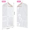 Windyun Garment Bags for Children's Dance Costumes, 40 in, with 3 Transparent Zippered Pockets view 2