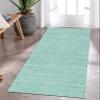 Kitchen Runner Rug, Non-Slip, Washable, Cyan Abstract, 70 x 400 cm view 2