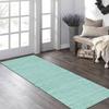 Kitchen Runner Rug, Non-Slip, Washable, Cyan Abstract, 70 x 400 cm view 3