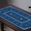 Mking Prerry Professional Poker Mat, 101.6 x 50.8 cm, 6 Players, Portable Rubber Texas Hold’em Poker Table Layout view 4