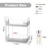 Makeup Organizer for Vanity, Transparent Cosmetic Storage with Lipstick and Brush Holders view 4
