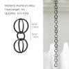Modern Metal Link Rain Chain Basin Set for Gutters view 2