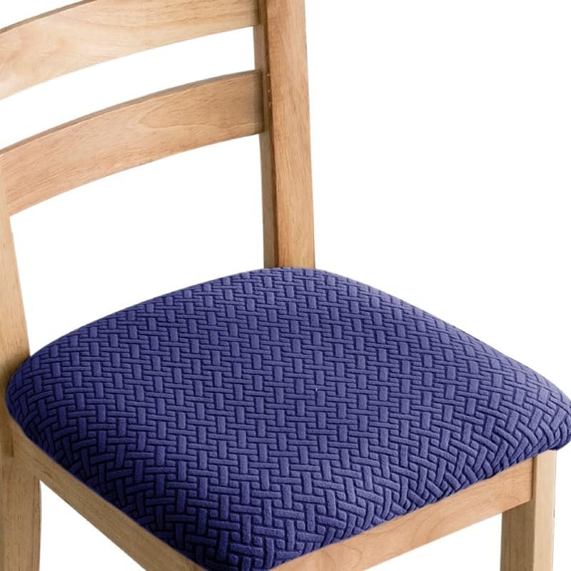 ELYSYSRL Stretch Dining Chair Seat Covers, Washable Spandex, 8 Pieces, Color #26
