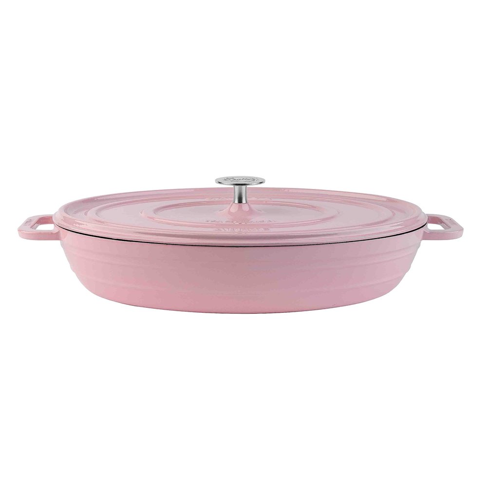 Sally's Alime Cast Iron Roaster (Silky Pink)