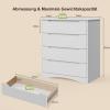 Bealife White Dresser with 4 Spacious Drawers view 3