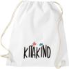 Kleckerliese Children's Mushroom Drawstring Gym Bag, White view 1
