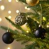 Valery Madelyn Christmas Ornament Set, 50 Pieces, 6.9 cm, Black and Gold, Shatterproof view 2