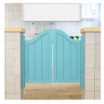 Heavy-Duty Wooden Saloon Swing Door, Double-Action Self-Closing Hinges, W85 x H80 cm (33.46 x 31.49 in)