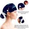Turtle Pattern Adjustable Bouffant Cap with Hair Tie, One Size, Women's Work Head Cover, Multicolor 01, M/L view 3