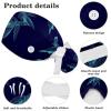 Turtle Pattern Adjustable Bouffant Cap with Hair Tie, One Size, Women's Work Head Cover, Multicolor 01, M/L view 4
