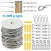 15 m/30 m PVC-Coated Stainless Steel Cable Railing Kit with Turnbuckles view 2