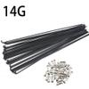 Bicycle Spokes, 36 Pieces, 14G J-Bend Steel, 253–294 mm (Color: 260 mm) view 2