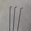 Black Bicycle Spokes, 2.0 mm Diameter, J-Bend, 45# Steel, 251 mm view 2