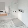 KOES AMUR Resin Shower Tray 90 x 190 cm, Misty Blue RAL 7035 view 2