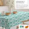 Martina Home Islands Resin-Coated Tablecloth, Round, 140 cm, Turquoise view 4