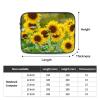 Laptop Sleeve with Sunflower Plant Print, Shock-Resistant Protective Case for Notebooks, 10 in (25.4 cm) view 4