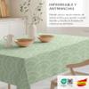 Martina Home Cies Resin-Coated Tablecloth, 200 x 140 cm, Green view 4