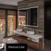FORAM LED Bathroom Mirror with Lighting, 120 x 100 cm, Custom-Made, Framed view 2