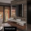 FORAM Bathroom Mirror with Lighting - LED Bathroom Mirror - 50x50 - Made to Order - Modern Design - With Frame view 2