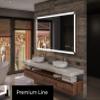 FORAM LED Bathroom Mirror with Lighting, 160 x 70 cm, Made to Order, Frameless view 2