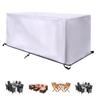 Leju Art Waterproof Garden Furniture Cover, 390 x 220 x 100 cm, Rectangular, 420D Oxford Fabric, Silver Gray view 1