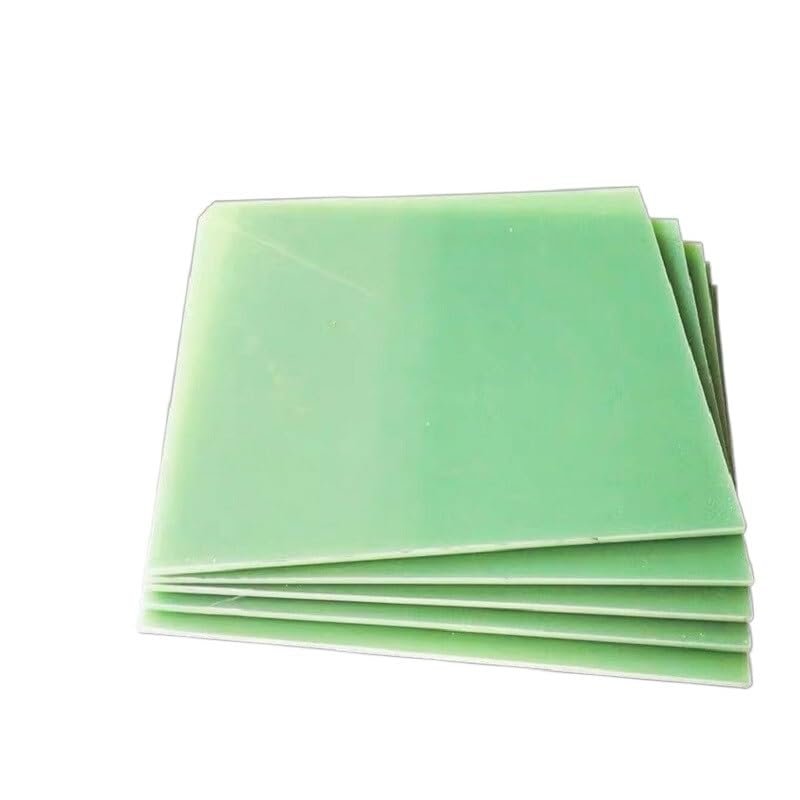 WALNUTS G10 FR4 Fiberglass Epoxy Sheet, Light Green, 250 x 250 mm, 4 mm Thick