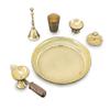 BENGALEN Brass Pooja Thali Set, 15.2 cm view 3