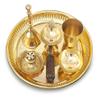 BENGALEN Brass Pooja Thali Set, 15.2 cm view 4