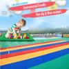 Modular Interlocking Sports Floor Tiles, Green-1, 10 Pieces view 3