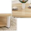 ANIFM Solid Wood Two-Tier Side Table, Light Walnut, 70 × 45 cm view 2