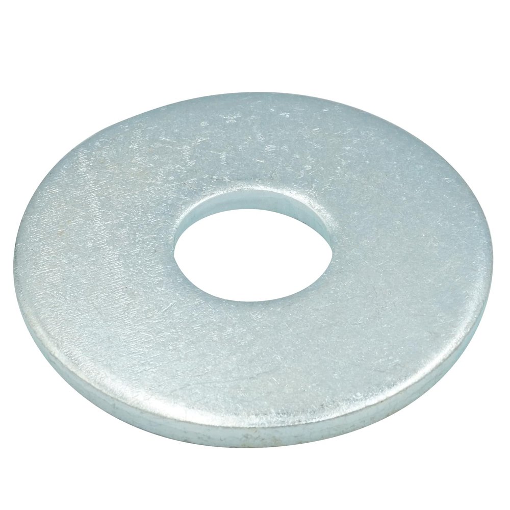 Flat Washers for Wood Construction, 13.5 mm, 40 Pieces, DIN 440 Form R, Zinc-Plated