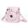 12 Case for 12 Instant Camera, PU Leather Protective Camera Bag with Adjustable Shoulder Strap, Light Cherry Pink view 1
